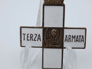 WWI Italian Third Army Enamel Campaign Cross 2
