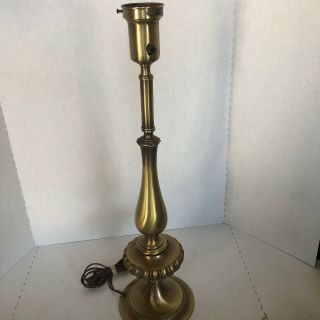 Vintage Rembrandt Torchiere Table Lamp Brass 25 " Tall In