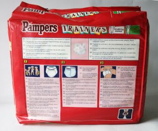RARE VINTAGE 90 ' S PAMPERS TRAINERS 20X LARGE SIZE 14kg 31lbs PLASTIC 2