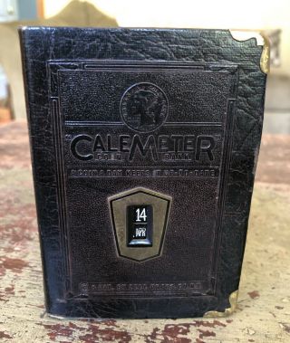 True Vintage Calemeter Zell Ny Coin Dime A Day Still Bank With Key