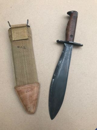 Us Wwi Model 1917 Bolo Knife,  Plumb 1918.  Exc.