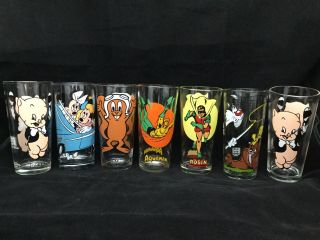 Pepsi Disney Warner Bro’s.  Hero Looney Tunes Collectors Series,  7 Glasses