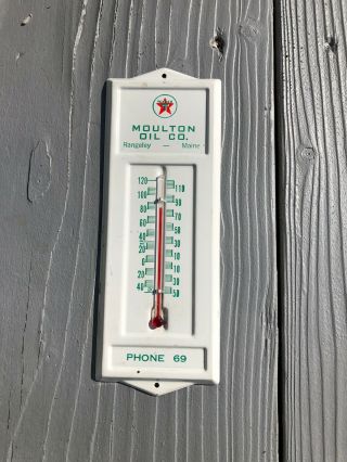 Rangeley Lake Maine Texaco Gas Station Thermometer
