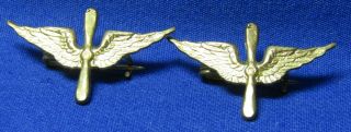 Wwi Era Army Air Service Officer Wings Insignia Set