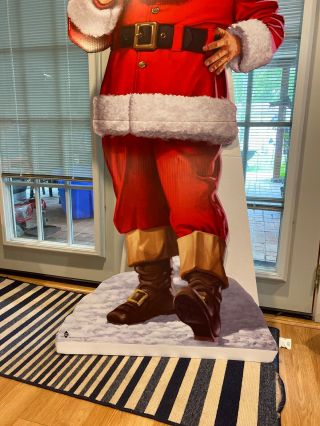 ENORMOUS Santa Claus Coca Cola Store Display Cardboard Standee 6 ' Tall, 2
