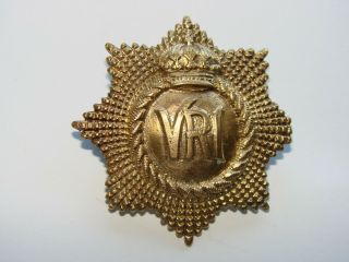 Canada Pre Ww1 Cap Badge Rcr Royal Canadian Regiment 1st Issue Solid Brass 1894