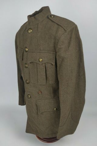 Wwi Ww1 British Army Scots Guards 4 Pocket Wool Tunic Dated Tag 1916