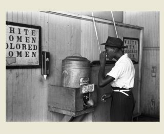 1939 Colored Drinking Fountain Photo Black Civil Rights Segregation Oklahoma