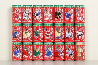 1999 Coca Cola 21 Cans Set From South Africa,  Rugby World Cup 1999