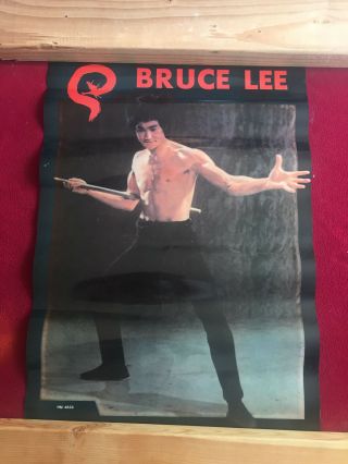 Vintage Bruce Lee Enter The Dragon Poster In Vgc Rare