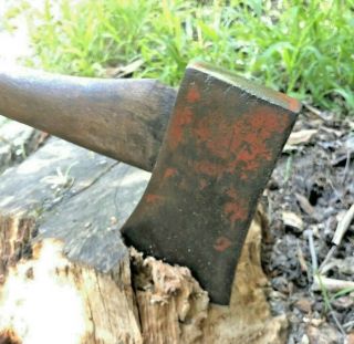 Vintage 4 1/2 To 5 Lb 120 X 193 Mm Axe Old Tool Large Head 770 Mm Timber Handle