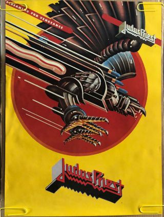 Judas Priest Vintage Poster 1984 Rock & Roll Music Memorabilia Pin Up