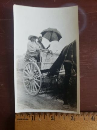 Vtg Photo Of Native Americans On Horse Drawn Wagon 1920