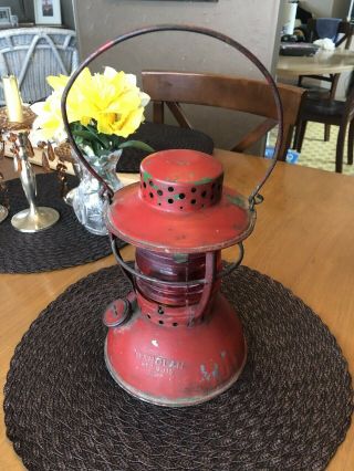 Vintage Handlan Railroad Lantern St Louis U.  S.  A.  Bell Bottom