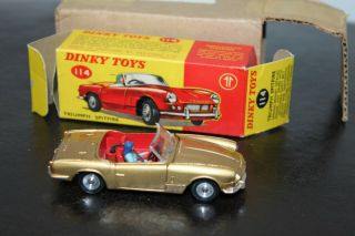 Dinky Toys 114 Triumph Spitfire Untouched And Box