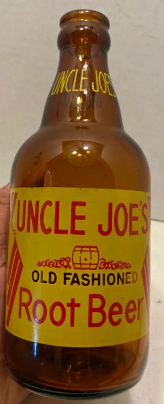 Uncle Joe’s Old Fashion Root Beer Amber Bottle