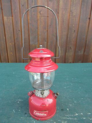 Vintage Coleman Lantern Red Canada Model 200 Dated 6 45 1945