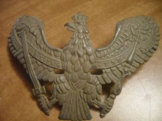 Very Rare Wwi Prussian Eagle For Uhlan Or Lancers Helmet