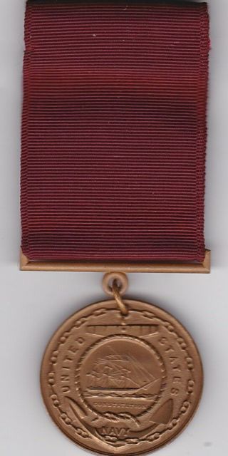 Wwii Era Us Navy Good Conduct Service Medal Named And Dated 1945