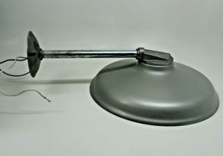 Vintage Industrial Aluminum Sconce Wall Light Lamp Fitting Fixture W 14 " Shade