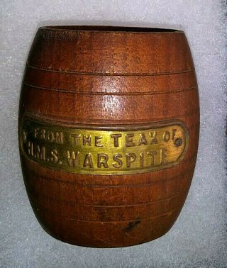 Hms Warspite Teak Barrel Made From Ship 