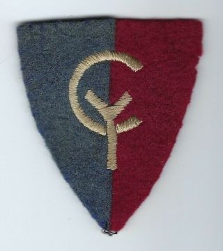 38th Division Patch Ssi U.  S.  Army Ww1 Embroidered Felt 2½ " T No Glow