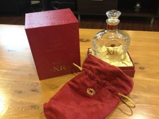 Empty Crown Royal Xr Red Bottle,  Bag & Box