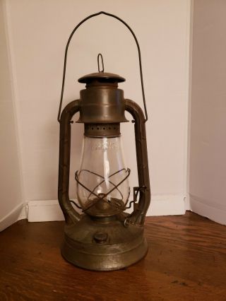 Vintage Large Dietz No 2 Blizzard Lantern Fitzall Ny Usa 15 " Kerosene