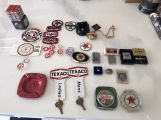 Texaco Collectibles Paper Weights,  Patches,  Id Cards And More
