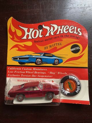 Hot Wheels Redline Spectraflame Red Custom Dodge Charger In Blister