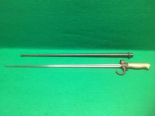 French Lebel Model 1886 Sword Bayonet With Scabbard - Matching