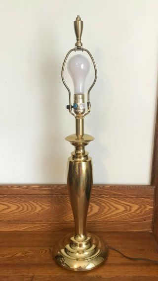 Vintage Stiffel Brass Table Lamp 3 - Way Switch