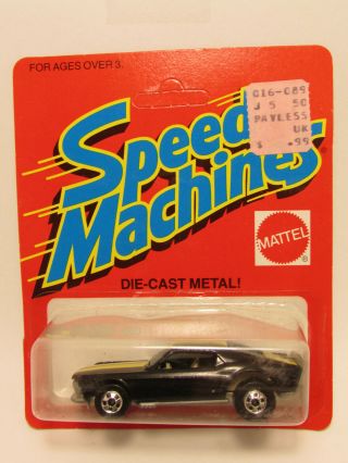 Mattel Hot Wheels 1968 Ford Mustang Stocker Speed Machines 1982 Mip