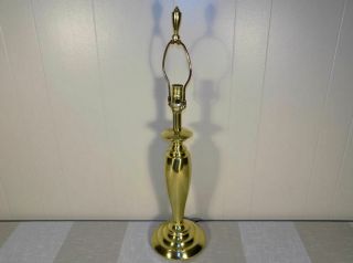 Stiffel Brass Bullet Or Torpedo Table Lamp Hollywood Regency Art Deco Style
