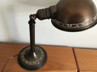 Vintage Greist Adjustable Brass Desk Lamp