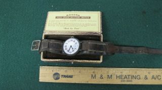 Ww1 Regina Silver Cased 15 Jewel Wrist Watch With Strap & Box