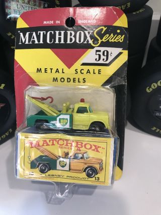 Matchbox Series Metal Scale Models Bp Tow Truck Dodge Wrecker 13 Vintage Lesney