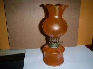 Vintage Mini Oil Lamp 7 " Tall
