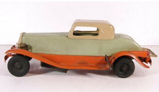 Orginal 1932 GIRARD - PIERCE ARROW Pressed Steel Wind - up Toy Car 3