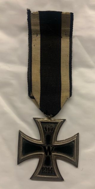 Ww1 German Iron Cross With Ribbon - 2nd Class
