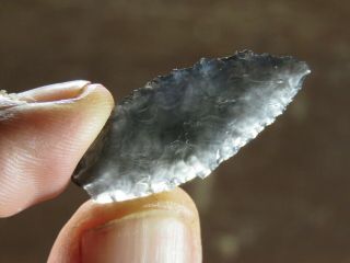 Obsidian Archaic Cascade point,  Lake Co OR x THE last point from Anderson coll. 3