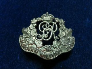Orig Ww1 Cap Badge " Canadian Military Police Corps - Gvr Design "