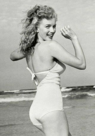 Marilyn Monroe Sexy Busty 4x6 Glossy B/w Photo Actress Candid 8 F1