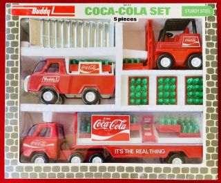 1976 Buddy L Brute Coca Cola Set Delivery Coke 4973 Perfect Mib Nos Gorgeous