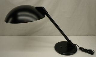 Vintage Mid Century Modern Art Specialty Black Table Desk Light Lamp