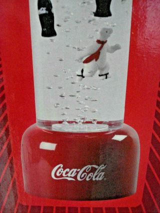 Vintage Coca Cola lighted Bubble Lamp 284615 Coke Bottles & Polar Bears NIB 3