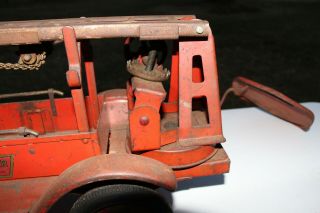 Keystone Packard Aerial Ladder Truck - Ride On Pressed Steel - 1920s 2