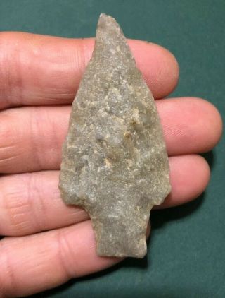 Quality Grey Quartzite Duncans Island - Pa Indian Artifact - Ny Arrowhead - Berks Co -