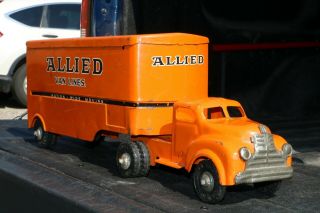 Lincoln Toys Allied Transport Delivery Semi Truck - Pressed Steel - Canada