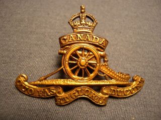 Royal Canadian Artillery Wwi Cap Badge S.  1a Rca Small Expeditionary Force C.  E.  F.